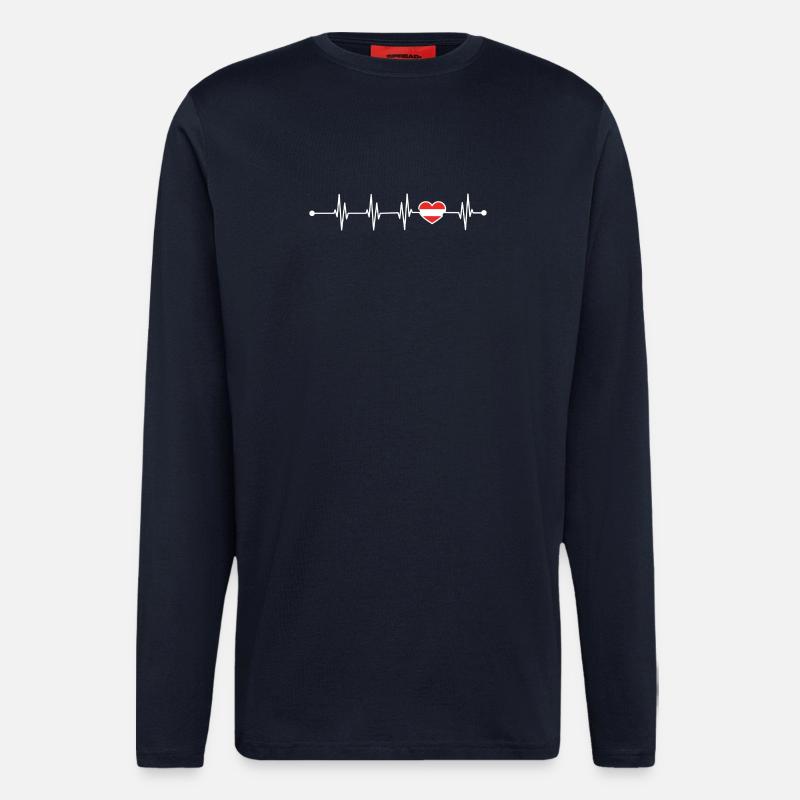 Please provide design details - Longsleeve - made by SPREAD  - DARK NAVY