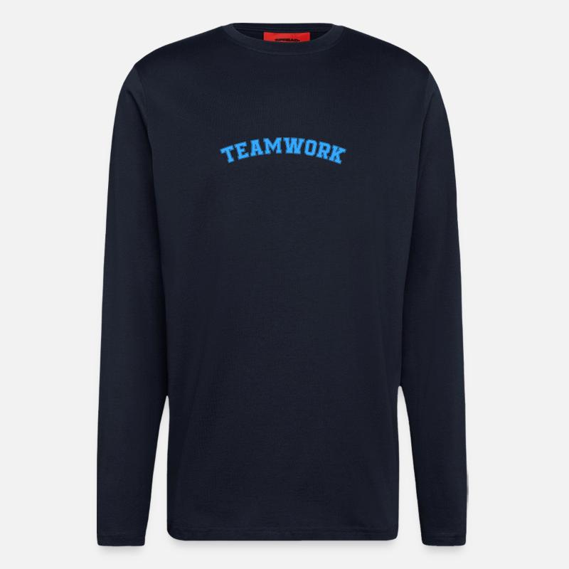 teamwork - Longsleeve - made by SPREAD  - DARK NAVY