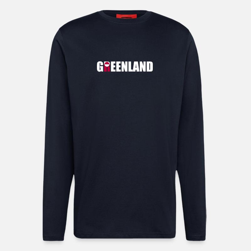 Greenland - Denmark - Danmark - Dänemark - Longsleeve - made by SPREAD - DARK NAVY