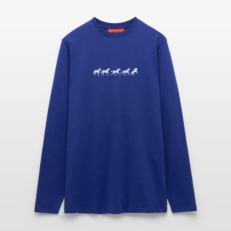 ! Evolution Pferd in Bewegung Langarmshirt - made by SPREAD 