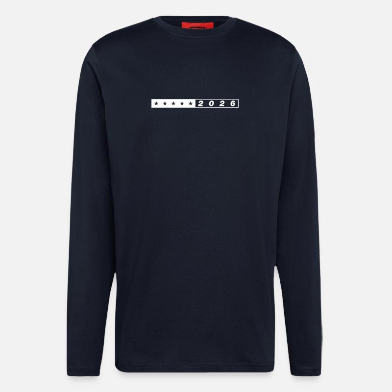 2026 Sterne Symbol - Langarmshirt - made by SPREAD  - DARK NAVY