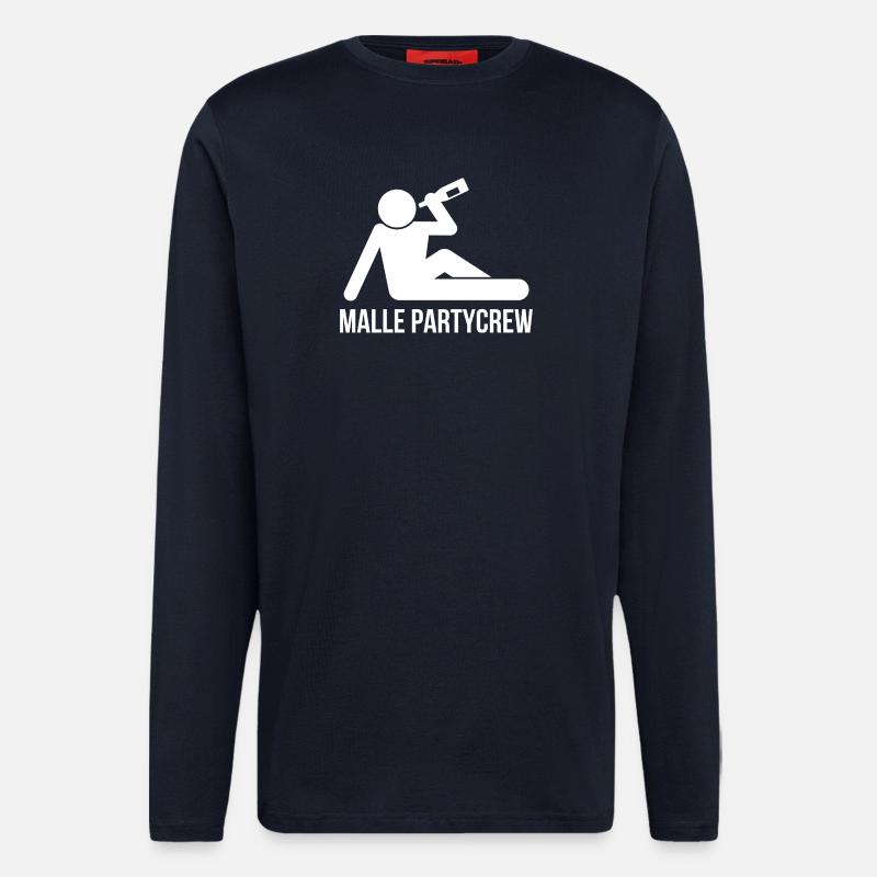 Malle Party Crew - Longsleeve - made by SPREAD  - DARK NAVY
