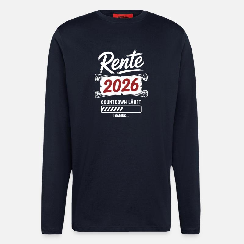 Rente2026 Countdown - Langarmshirt - made by SPREAD - DARK NAVY