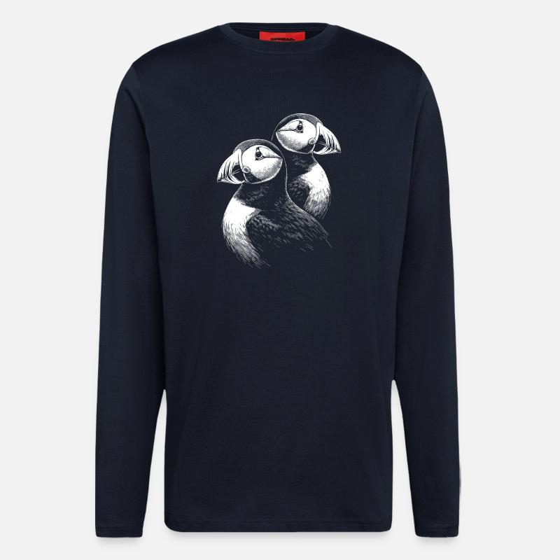 Papageitaucher - Langarmshirt - made by SPREAD  - DARK NAVY