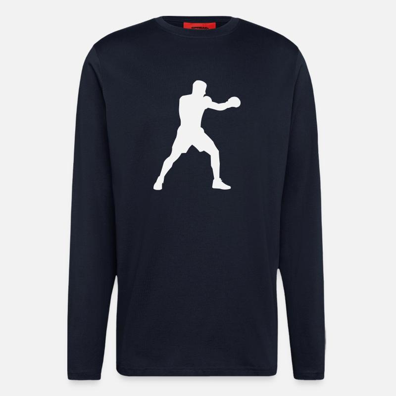 Boxsilhouette Power Boost - Longsleeve - made by SPREAD  - DARK NAVY
