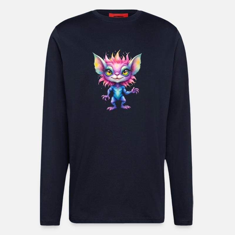 Fantasy Rainbow Creature - Longsleeve - made by SPREAD - DARK NAVY