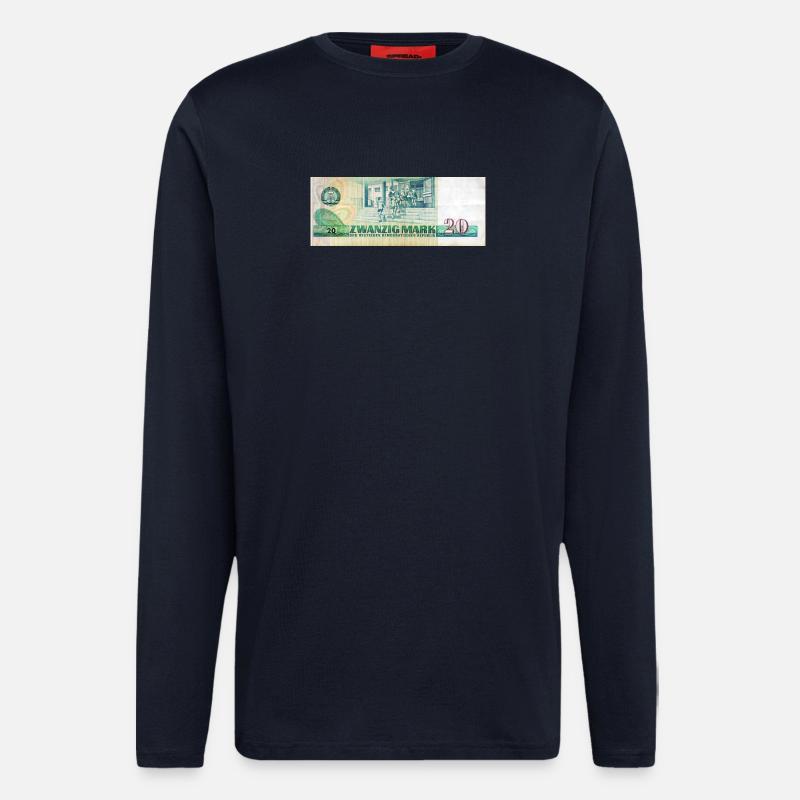 20 mark der ddr - Langarmshirt - made by SPREAD  - DARK NAVY