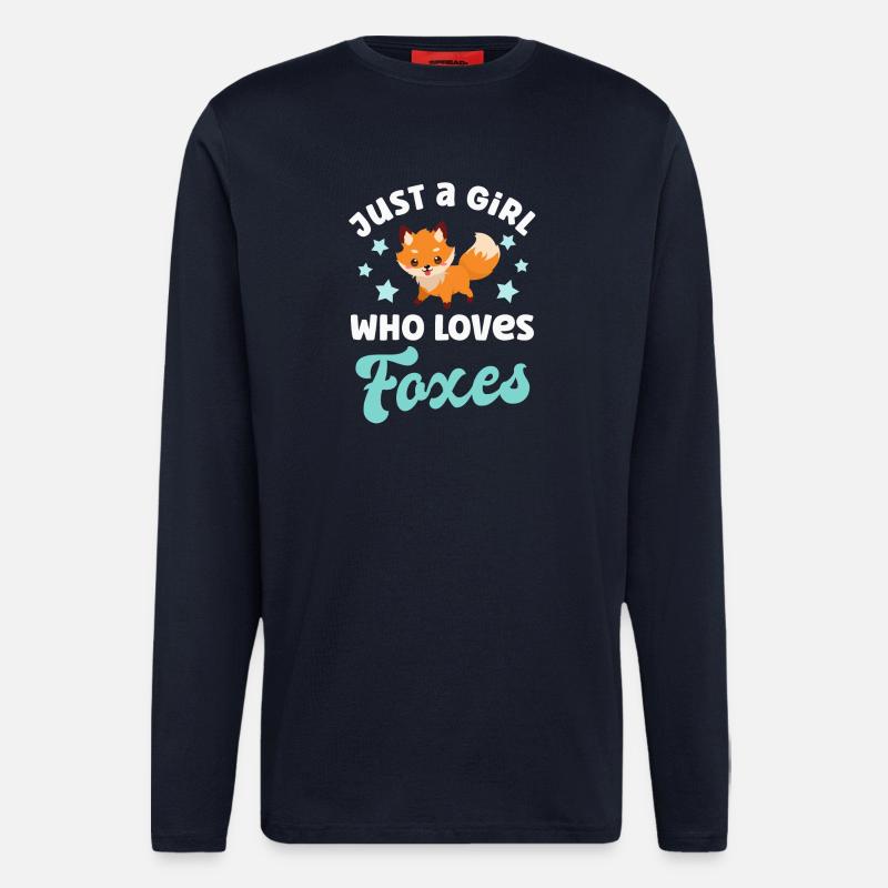 Fox foxes - Longsleeve - made by SPREAD  - DARK NAVY