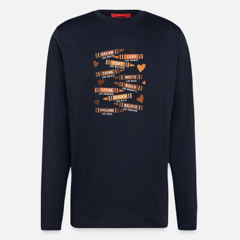 Motivational Educational Verse Design - Longsleeve - made by SPREAD  - DARK NAVY