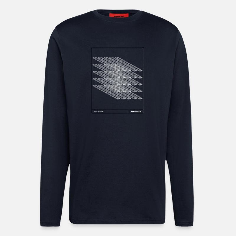 Post-Rock-Poster-Geschenk - Langarmshirt - made by SPREAD  - DARK NAVY