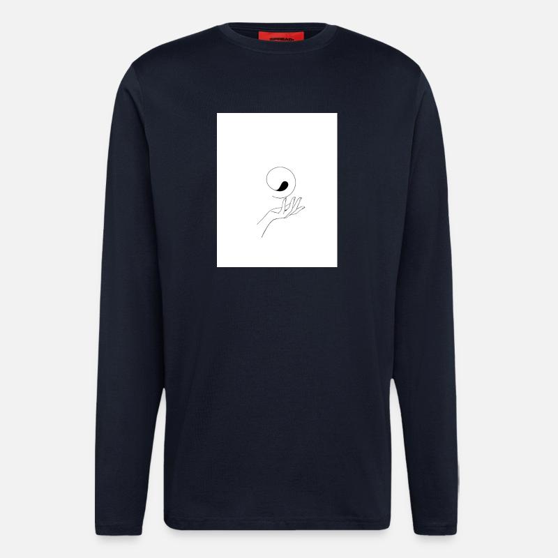 Yin yang Hand - Langarmshirt - made by SPREAD - DARK NAVY
