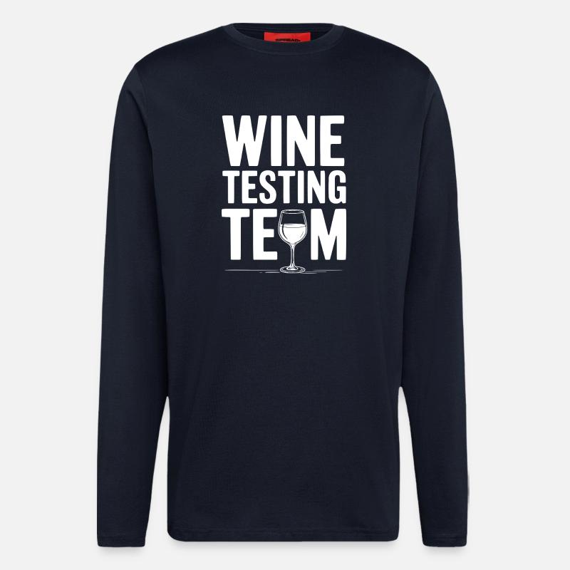 Wine Testing Team - Longsleeve - made by SPREAD - DARK NAVY