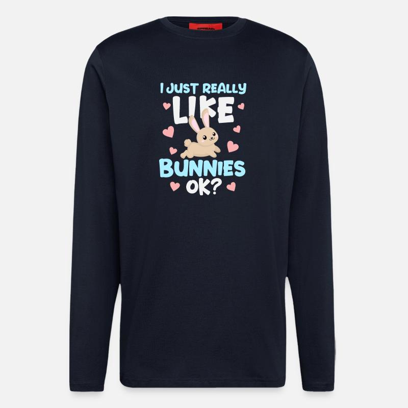 Rabbit Rabbit - Longsleeve - made by SPREAD  - DARK NAVY