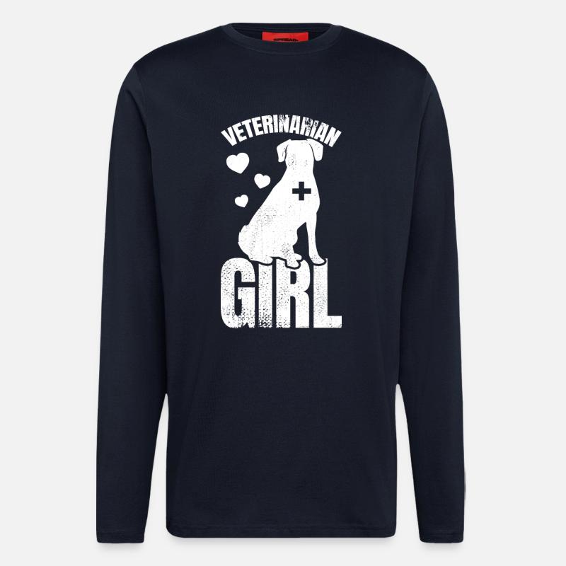 Tierärztin - Langarmshirt - made by SPREAD - DARK NAVY