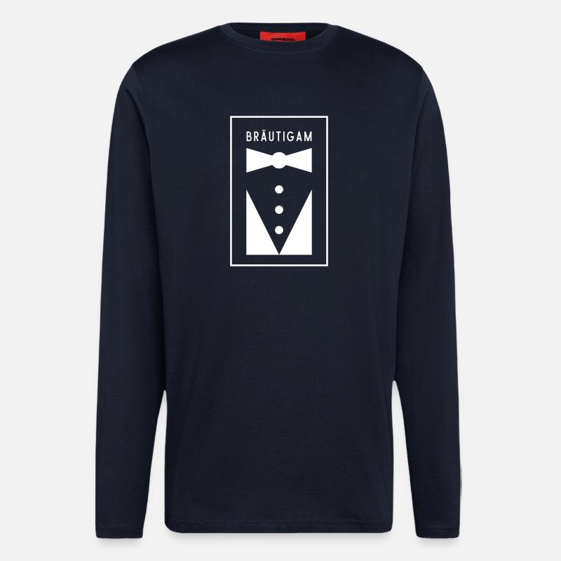 BRÄUTIGAM - Langarmshirt - made by SPREAD  - DARK NAVY