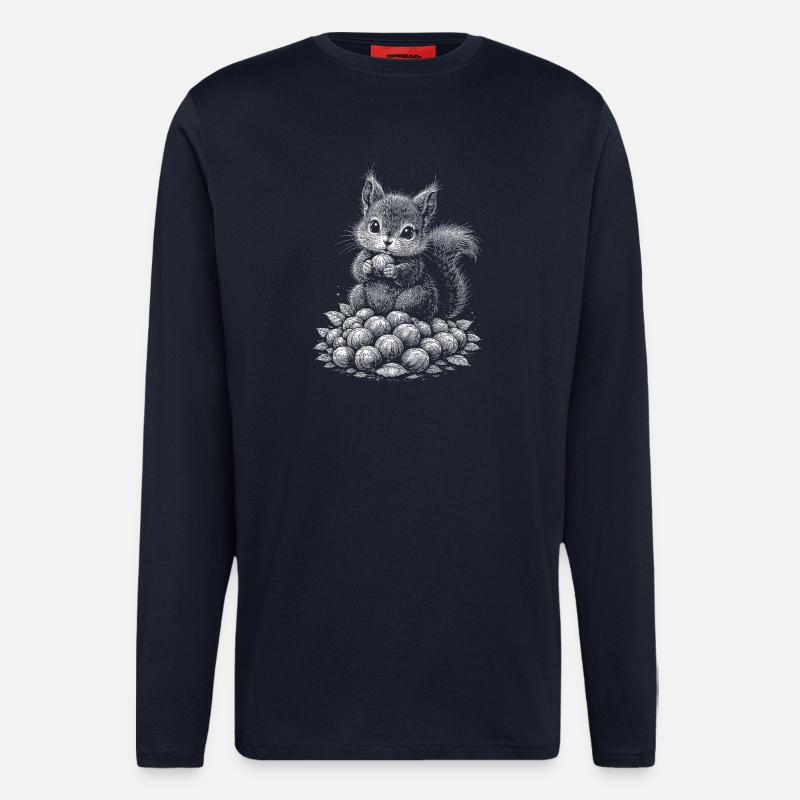 Eichhoernchen - Longsleeve - made by SPREAD  - DARK NAVY