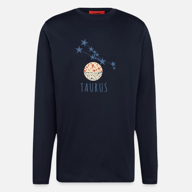 Das Sternbild Stier - Langarmshirt - made by SPREAD  - DARK NAVY