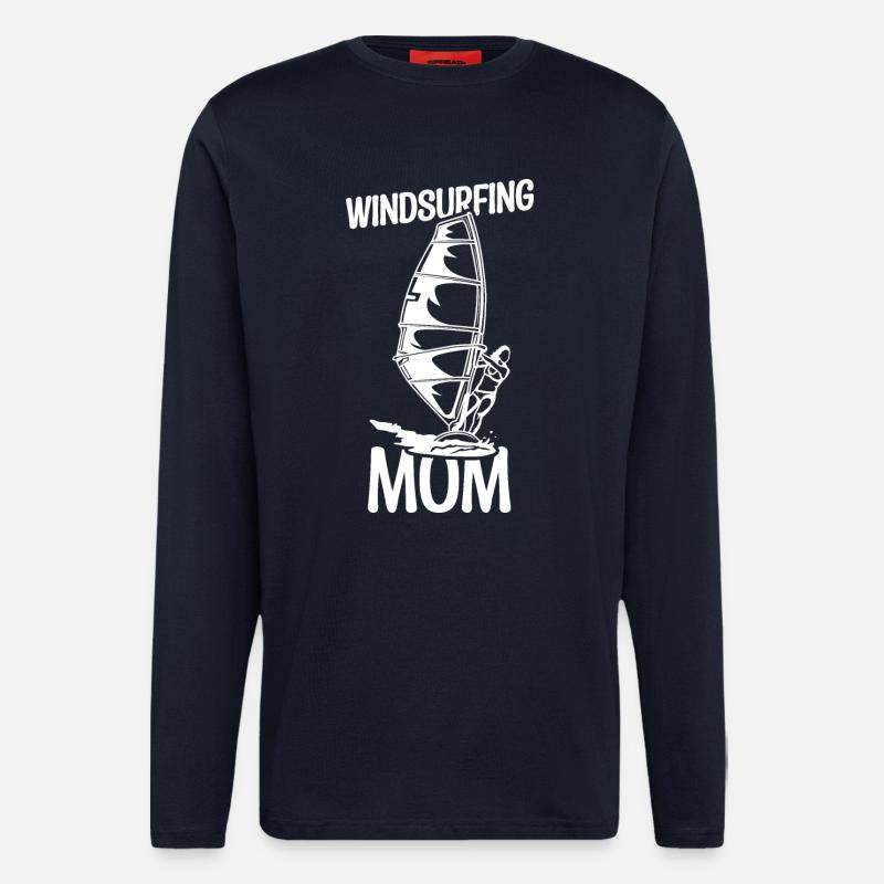 Windsurfer Mutter - Langarmshirt - made by SPREAD  - DARK NAVY