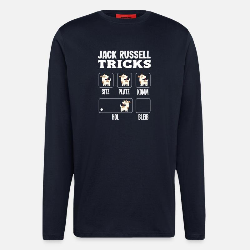 Funny Jack Russell Owner Gift - Longsleeve - made by SPREAD - DARK NAVY