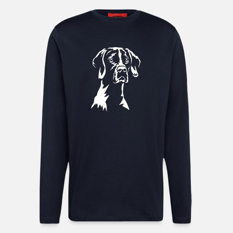 English Pointer "Black Edition" - Langarmshirt - made by SPREAD  - DARK NAVY