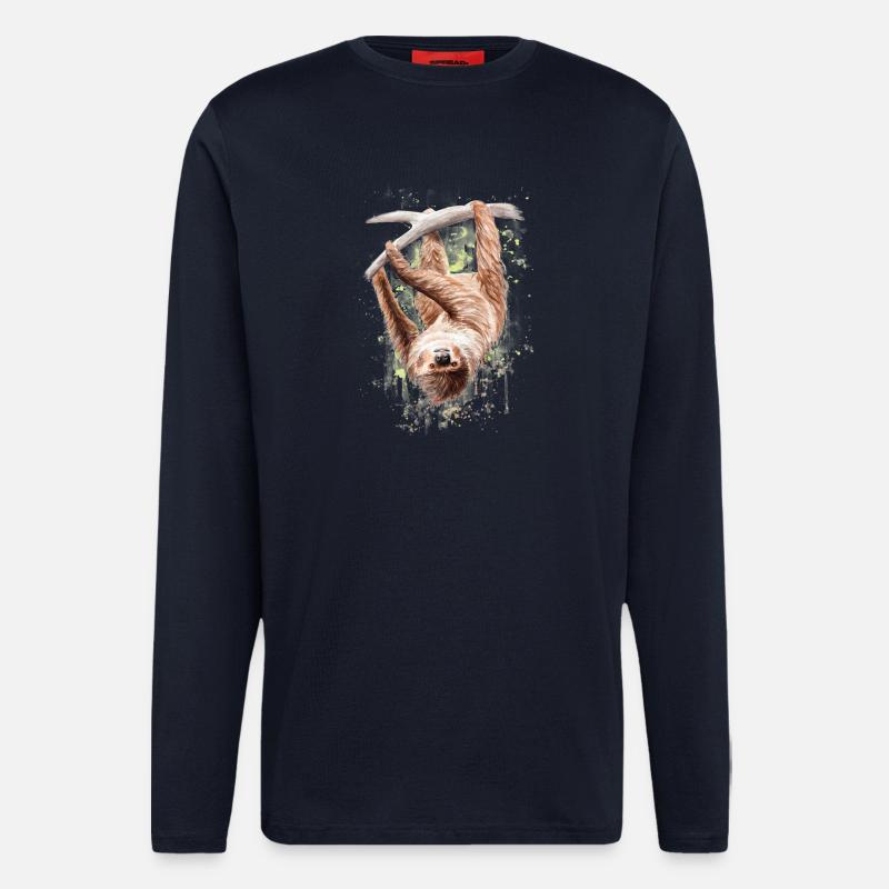 Faultier - Langarmshirt - made by SPREAD  - DARK NAVY