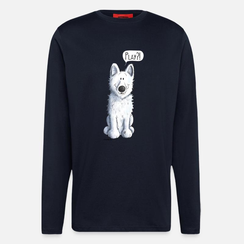 Schweizer Schäferhund Play - Langarmshirt - made by SPREAD  - DARK NAVY