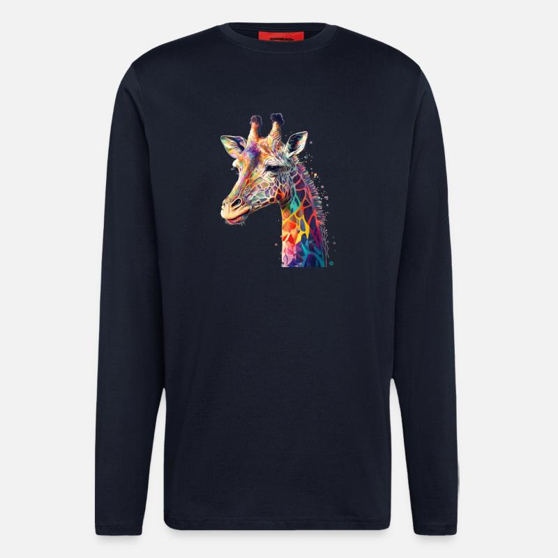 Giraffe - Langarmshirt - made by SPREAD  - DARK NAVY