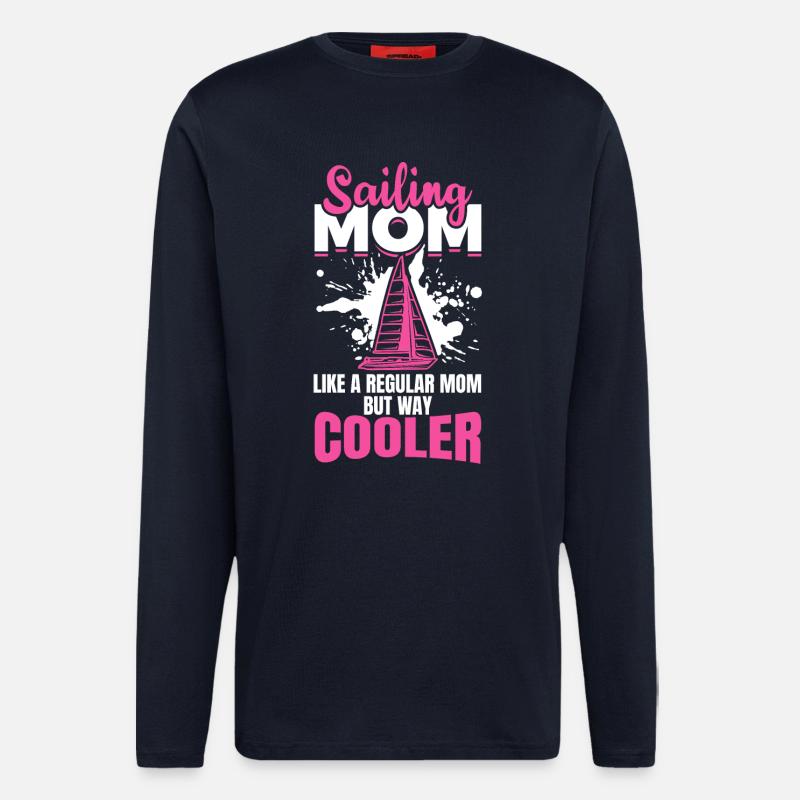 Mère Marin - Manches longues bio décontracté fabriqué en UE - DARK NAVY