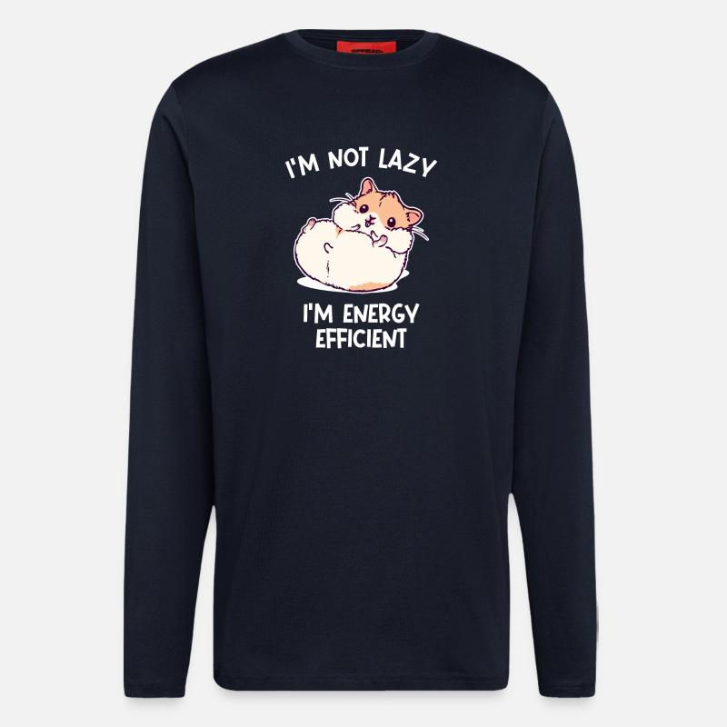 Hamster Kuscheltier Haustiere Heimtier Statement - Langarmshirt - made by SPREAD - DARK NAVY