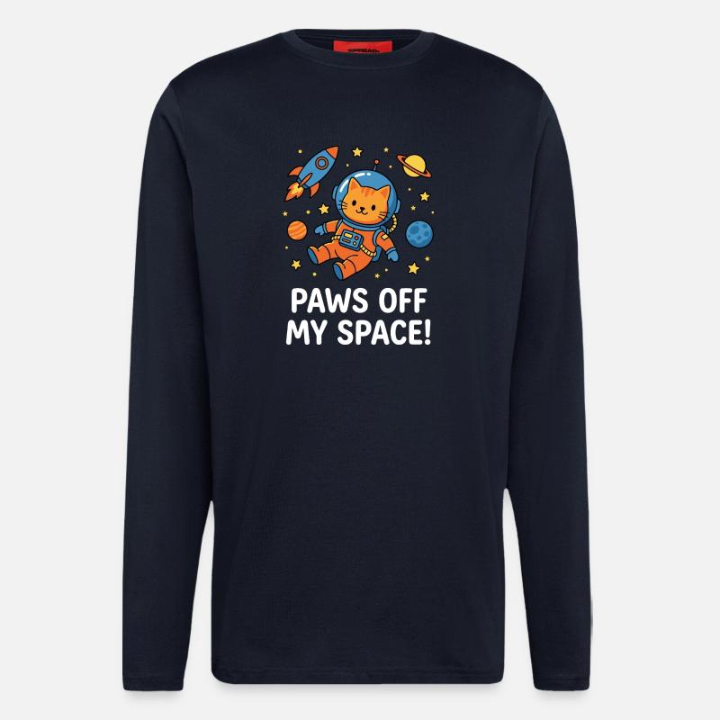 Paws Off My Space! - Langarmshirt - made by SPREAD  - DARK NAVY