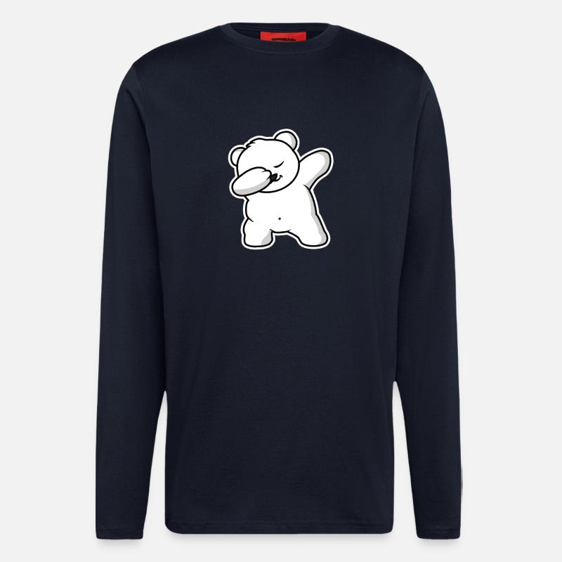 Winter Baer Eisbaer Dab - Langarmshirt - made by SPREAD - DARK NAVY
