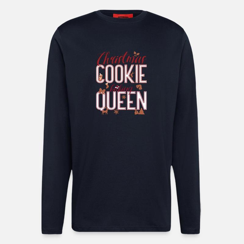 Christmas Cookie Baking Queen - Langarmshirt - made by SPREAD  - DARK NAVY