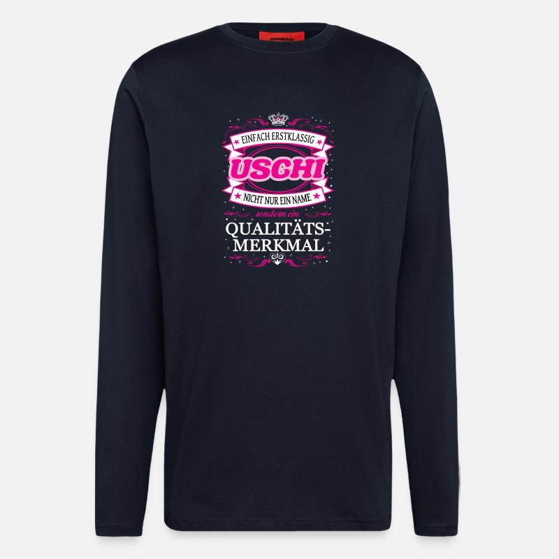 Quality feature Uschi simply first-class - Longsleeve - made by SPREAD  - DARK NAVY