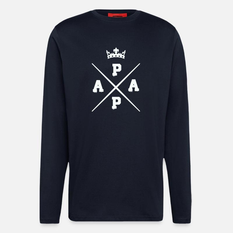 Crossing Dad Crown Logo - Longsleeve - made by SPREAD  - DARK NAVY