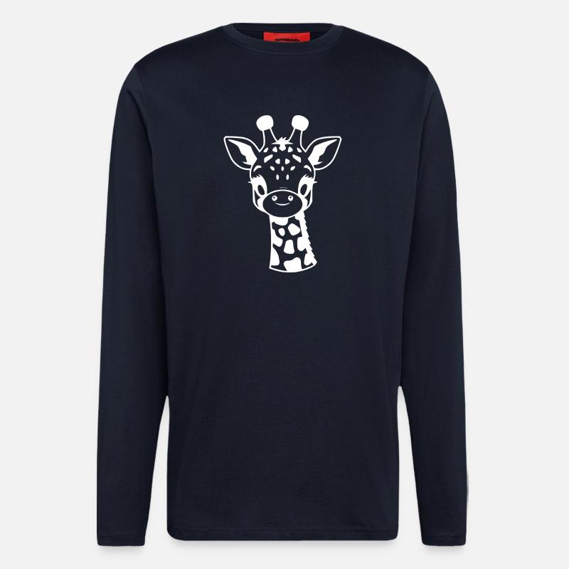 Giraffe - Langarmshirt - made by SPREAD  - DARK NAVY