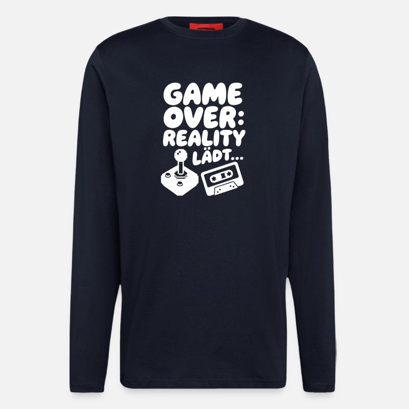 Game Over Reality - Langarmshirt - made by SPREAD  - DARK NAVY