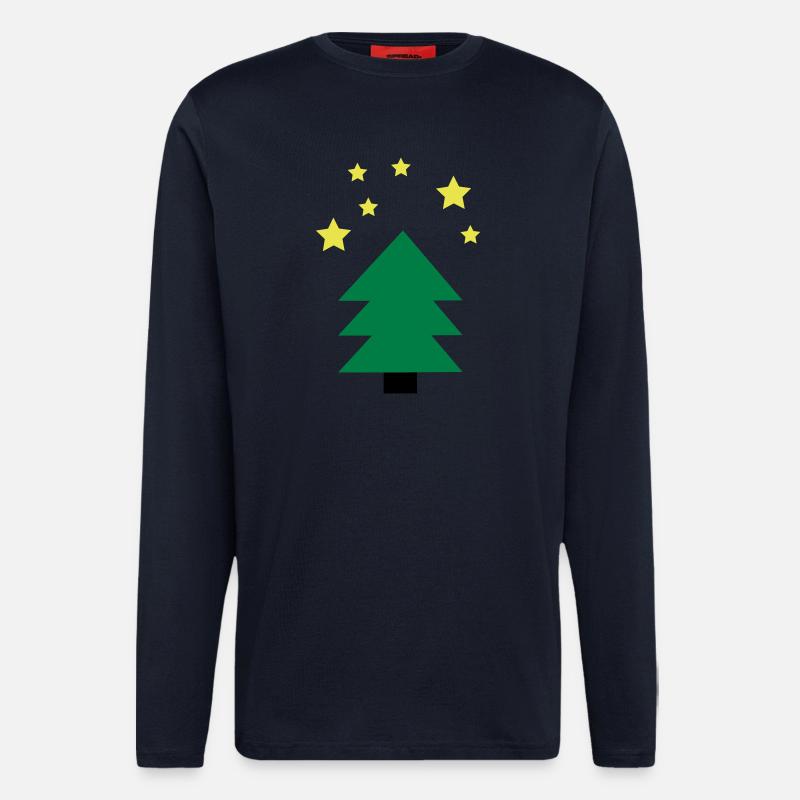 Christmas tree green - Longsleeve - made by SPREAD - DARK NAVY
