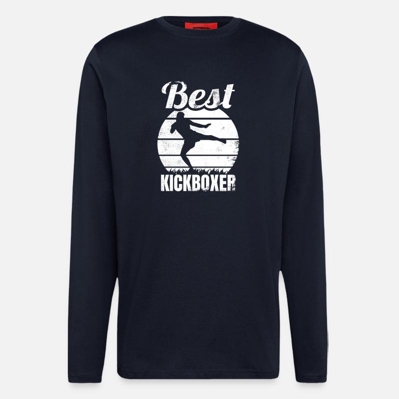 Bester Kickboxer - Langarmshirt - made by SPREAD  - DARK NAVY