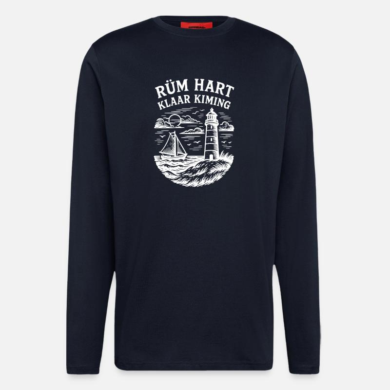 Rüm Hart - Clear Kiming - white - Longsleeve - made by SPREAD - DARK NAVY