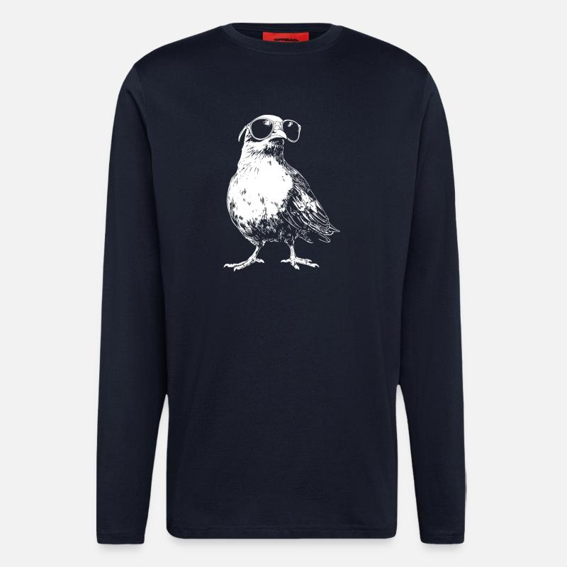 Cool Taube Sonnenbrille - Langarmshirt - made by SPREAD  - DARK NAVY