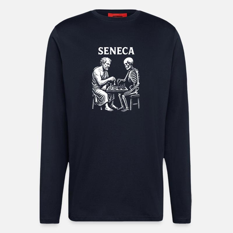 Seneca Skelettschach - Langarmshirt - made by SPREAD - DARK NAVY