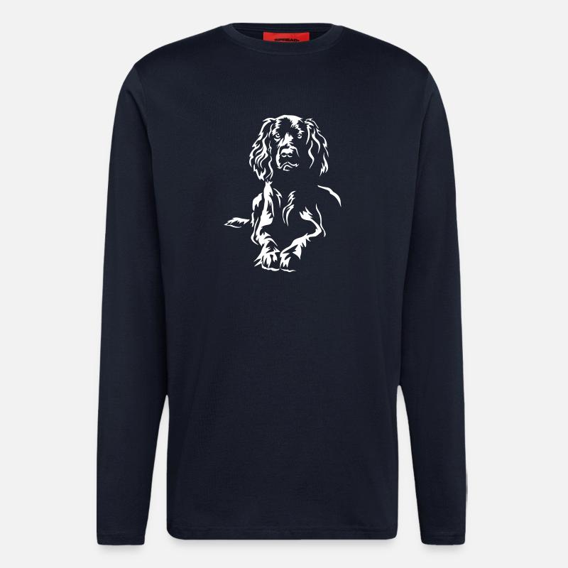 Field Spaniel "Black Edition" - Longsleeve - made by SPREAD  - DARK NAVY