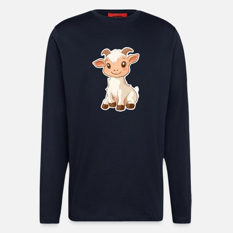 Ziege - Langarmshirt - made by SPREAD  - DARK NAVY