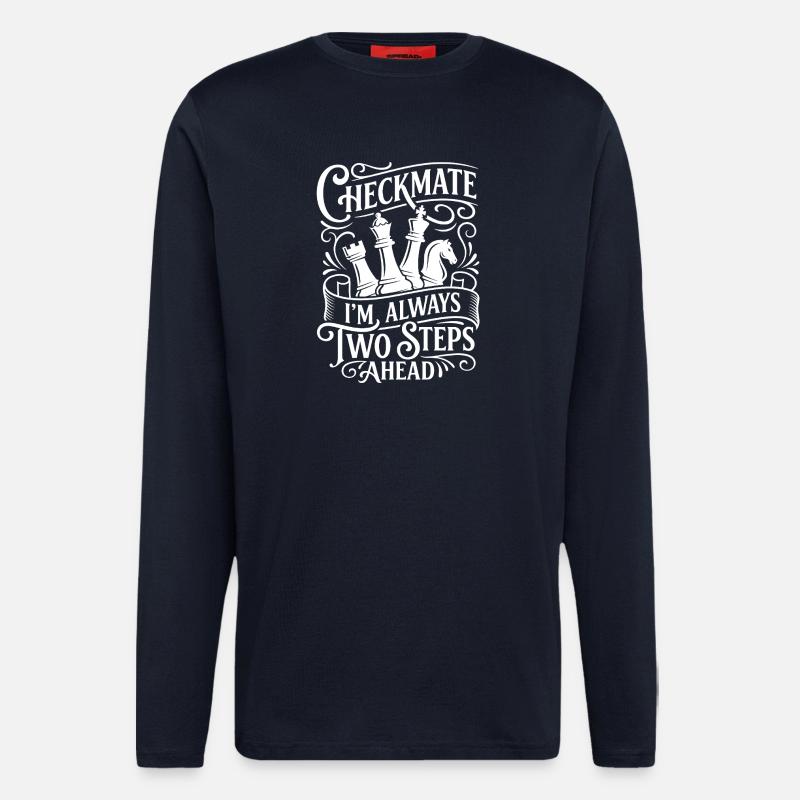 Checkmate – Always Ahead - Langarmshirt - made by SPREAD  - DARK NAVY