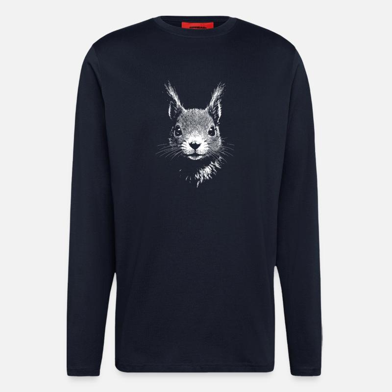 Eichhörnchen - Langarmshirt - made by SPREAD  - DARK NAVY