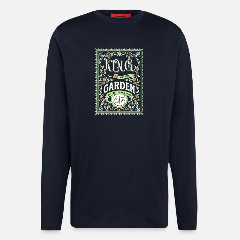 Rentner 2022 Garten Gärtner - Langarmshirt - made by SPREAD - DARK NAVY