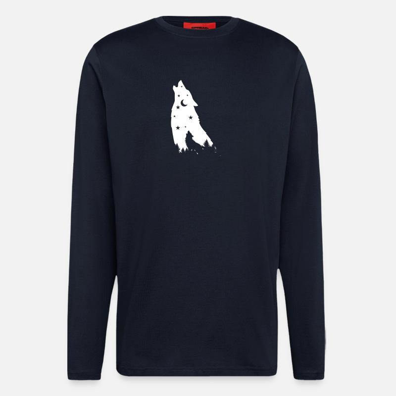 Star Wolf - Langarmshirt - made by SPREAD  - DARK NAVY