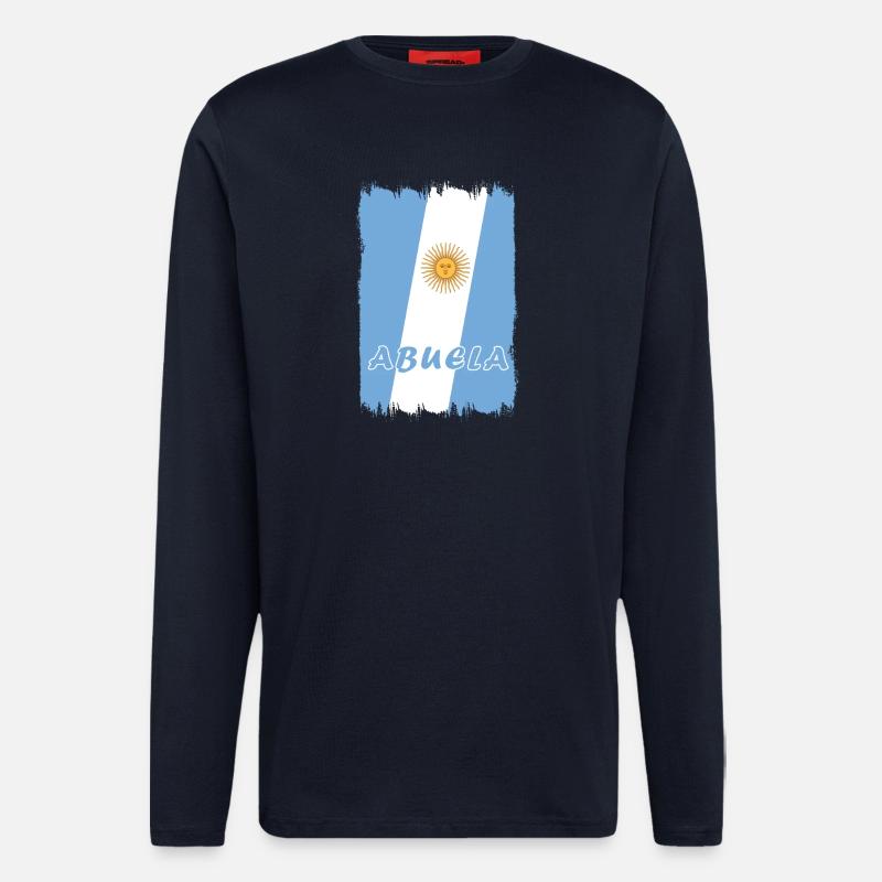 Argentinien Großmutter Design - Langarmshirt - made by SPREAD  - DARK NAVY
