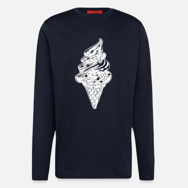 Eis Skizze - Langarmshirt - made by SPREAD - DARK NAVY