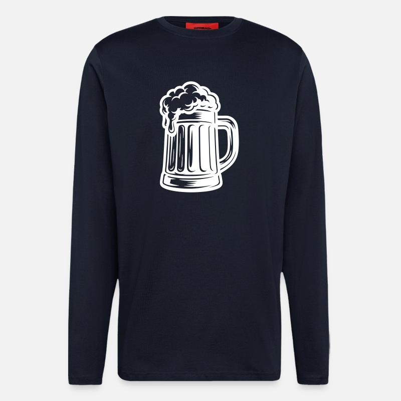 Beer Beer Mug Icon - Longsleeve - made by SPREAD  - DARK NAVY